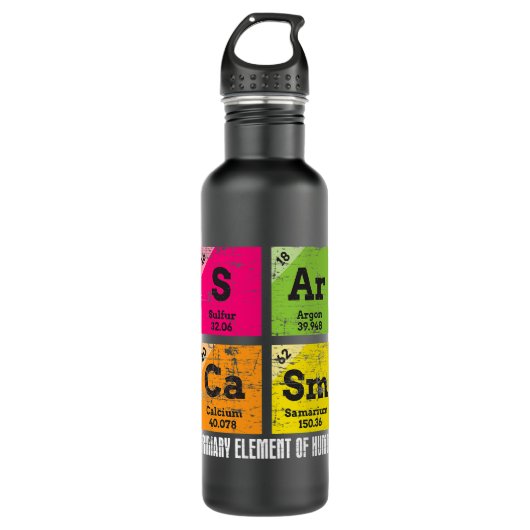 Scheikundige Job Witty Smart Pessimist Dark Humor  Waterfles (Voorkant)