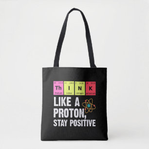scheikundige natuurkundigen leraar student proton  tote bag