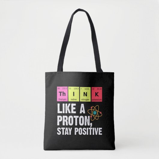 scheikundige natuurkundigen leraar student proton  tote bag (Voorkant)