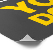 Scheikundige tas als je het krijgt of geen leraren poster (Hoek)