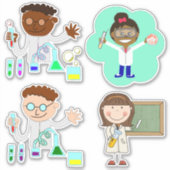 Scheikundige Vinyl Stickers (Voorkant)