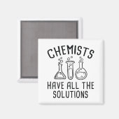 Scheikundigen Hebben Alle Oplossingen Magneet (Voorkant / Achterkant)