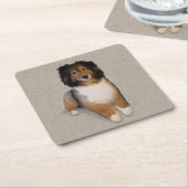 Scheldassenkruid portret kartonnen onderzetters (Schuin)