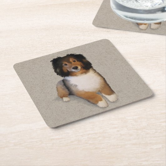 Scheldassenkruid portret kartonnen onderzetters (Schuin)