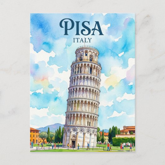 Schelde Toren van Pisa Italië Briefkaart (Voorkant)