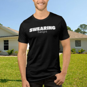 Schelden Helpt Grappige Stressverlichting Citaat   Tri-Blend Shirt