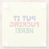 Scheldpartijen Onderzetters Zet het hier (Achterkant)