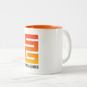 Schell Games Tweekleurige Koffiemok (Voorkant rechts)