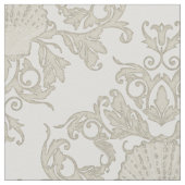 Schellap Shell Leaf Scroll Damask Ocean Beach Shor Stof (Close Up)