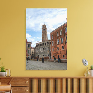 Schellende Toren van Santo Stefano Venetië Italië Canvas Afdruk