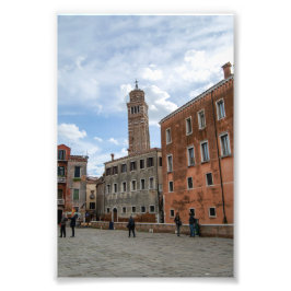 Schellende Toren van Santo Stefano Venetië Italië Foto Afdruk