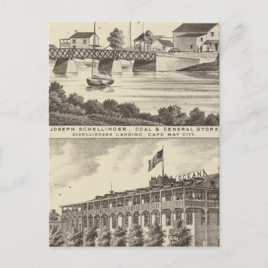 Schellinger Store and Ocean House Briefkaart (Voorkant)