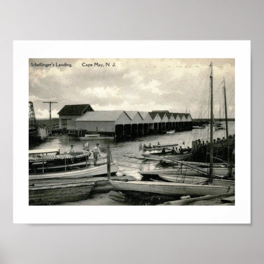 Schellinger's landing, Cape May, NJ Poster (Voorkant)