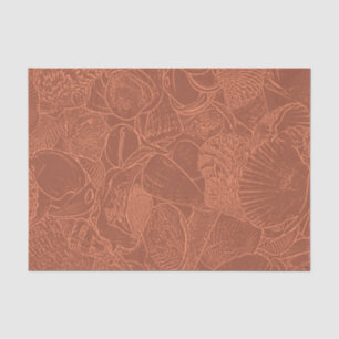 Schelp Aardetone Terracotta Oceaan Strand Tissuepapier