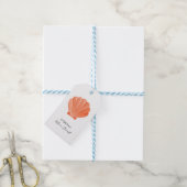 Schelp Als Geschenk Van Persoonlijke Gelegenheid Cadeaulabel (Met Touw)