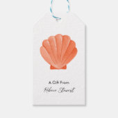 Schelp Als Geschenk Van Persoonlijke Gelegenheid Cadeaulabel (Voorkant)