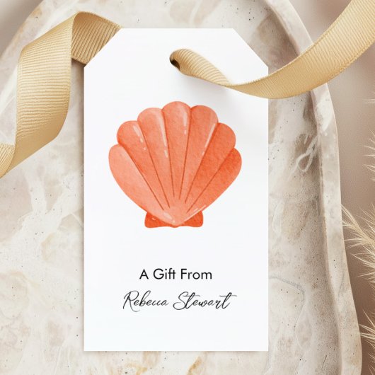 Schelp Als Geschenk Van Persoonlijke Gelegenheid Cadeaulabel