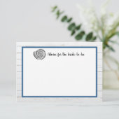 Schelp | Beach Weddenschap Advieskaart (Staand voorkant)