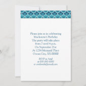 Schelp Bloemmotief Aangepaste Kleuren Feest Kaart (Voorkant)