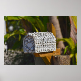 Schelp brievenbus, Fort Myers Beach, Florida Poster