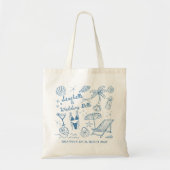 Schelp bruidsmeisjes cadeaus op maat tote bag (Voorkant)
