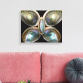 Schelp - Conchologie - Goddelijke Parelglans Canvas Afdruk (Insitu (Woonkamer))