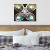 Schelp - Conchologie - Goddelijke Parelglans Canvas Afdruk (Insitu (Slaapkamer))