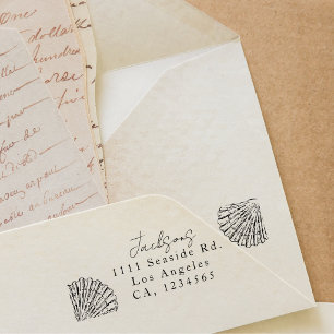 Schelp Elegant Familie Retouradres Zelfinktende Stempel