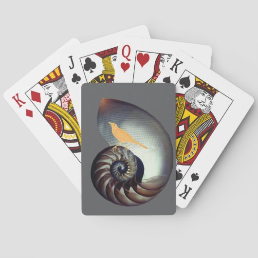 Schelp en Vogel Pokerkaarten (Achterkant)