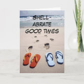 SCHELP EN WEES ZO BLIJ ALS EEN CLAM KAART (Voorkant)