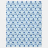 Schelp Fleece Deken (Voorkant)