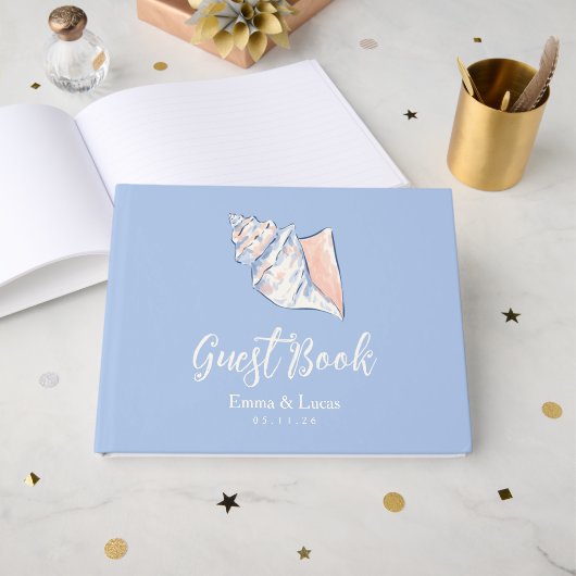 schelp gastenboek (Voorkant open)