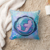 Schelp gepast voor een Zeemeermin Glitter Meisjes Kussen (Deken)