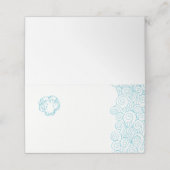 Schelp golven aqua strand gast plaats kaarten plaatskaartje (Buitenkant ongevouwen)