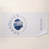 Schelp Huwelijk Klokken Meisjesuitje Strandlaken (Voorkant)