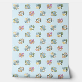 Schelp. Kleurenvlekken Behang