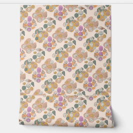 Schelp. Kleurenvlekken Behang