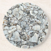 Schelp Kust Textuur Zandsteen Onderzetter (Voorkant)