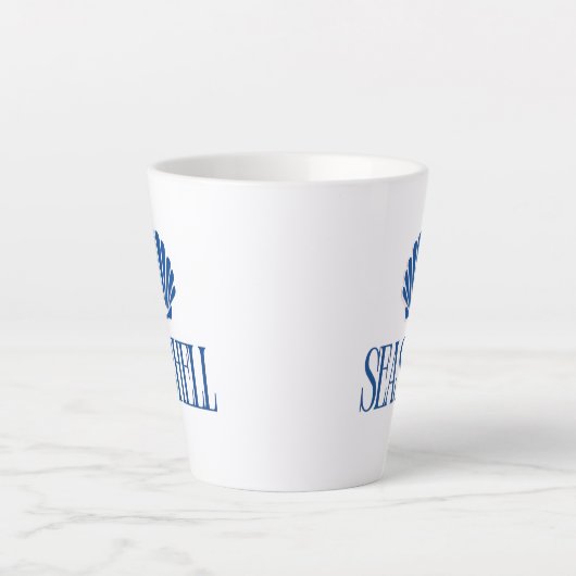 Schelp Latte Mok (Voorkant)