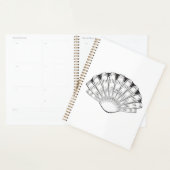 Schelp Minimalistisch Zwart en Wit Planner (Display)