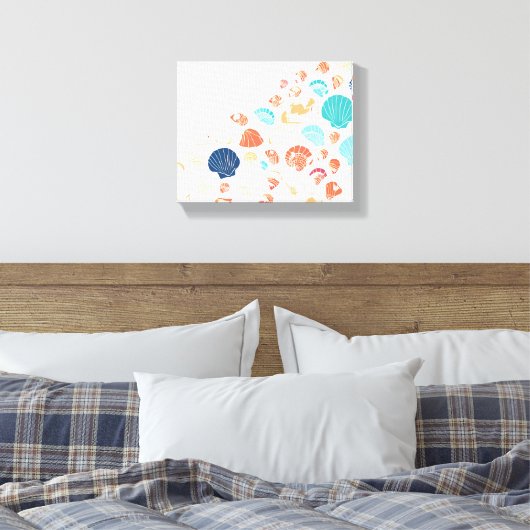 Schelp Oever Canvas Afdruk (Insitu (Slaapkamer))