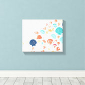 Schelp Oever Canvas Afdruk (Insitu (Houten vloer))