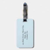 Schelp Omlijning Minimalisme Bagagelabel (Achterkant verticaal)