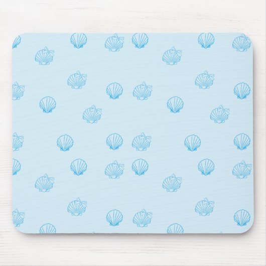 Schelp Omlijning Minimalisme Muismat (Voorkant)