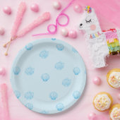 Schelp Omlijning Minimalisme Papieren Bordje (Feest)