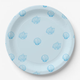 Schelp Omlijning Minimalisme Papieren Bordje