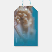 Schelp & Parels Elegante Geschilderde Strandfeest Cadeaulabel (Achterkant)