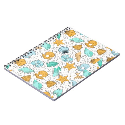 schelp patroon notitieboek (Linkerzijde)