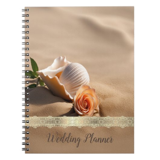 Schelp Roze Zand Notitieboek (Voorkant)