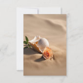 Schelp Roze Zand Ontvangst Kaart (Achterkant)